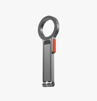UNIQ Arcus aluminium magnetic carabiner tripod Steel Volt - folded carabiner