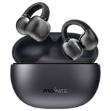 سماعات بروميت إيركليب المفتوحة اللاسلكية - أسود | Promate AudioFit AirClip Open Ear Clip On TWS Earbuds with IntelliTouch - Black
