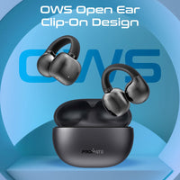 Promate AirClip Open Ear OWS TWS Earbuds 500mAh Black-Case Open