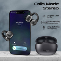Promate AirClip Open Ear OWS TWS Earbuds 500mAh Black-Side