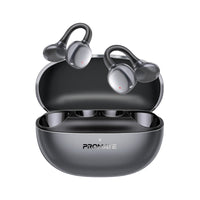 Promate AirClip-Pro Open Ear TWS Earbuds 500mAh Black-Front