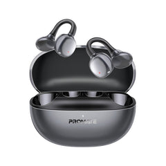 Promate AirClip-Pro Open Ear TWS Earbuds 500mAh Black-Front