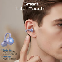 Promate AirClip-Pro Open Ear TWS Earbuds 500mAh Purple-Detail