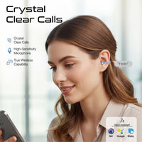 Promate AirClip-Pro Open Ear TWS Earbuds 500mAh Purple-Lifestyle