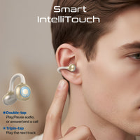 Promate AirClip-Pro Open Ear TWS Earbuds 500mAh White-Detail