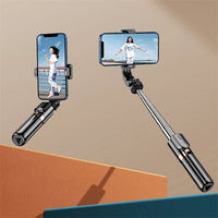 حامل سيلفي ويوو Wi-SE011 محمول مع تحكم عن بعد بلوتوث وإضاءة تجميل | WiWU Mini Portable Selfie Stick Wi-SE011 with Bluetooth Remote & Beauty Light