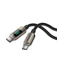 Innostyle DigiPower USB-C to USB-C Cable 100W Digital Display 1.2m - DP-CC1001 | كابل انوستايل ديجي باور يو اس بي سي بشاشة رقمية 100 واط 1.2 متر