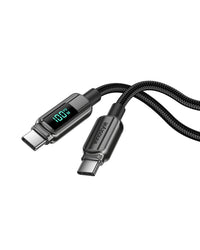 Innostyle DigiPower USB-C to USB-C Cable 100W Digital Display 1.2m - DP-CC1001 | كابل انوستايل ديجي باور يو اس بي سي بشاشة رقمية 100 واط 1.2 متر