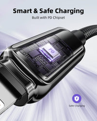 Innostyle DigiPower USB-C to USB-C Cable with Digital Display, 100W, 1.2m - DP-CL301 | كابل USB-C إلى USB-C من إنوستايل ديجي باور مع شاشة رقمية، 100 واط، 1.2 متر