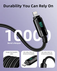 Innostyle DigiPower USB-C to USB-C Cable with Digital Display, 100W, 1.2m - DP-CL301 | كابل USB-C إلى USB-C من إنوستايل ديجي باور مع شاشة رقمية، 100 واط، 1.2 متر
