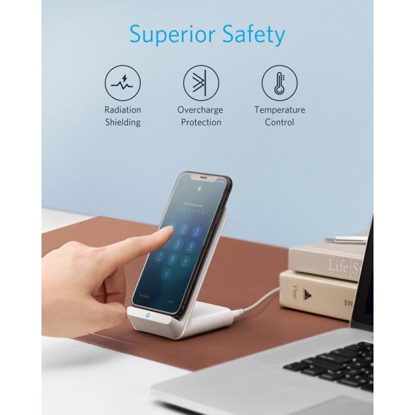 Standê Şarjkirina Bêtêl a Bilez a Anker PowerWave 7.5 - Standê Şarjkirina Bêtêl a Bilez a Anker PowerWave 7.5