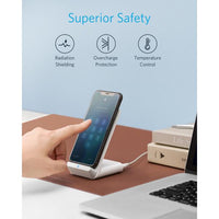 قاعدة الشحن اللاسلكي السريع باور ويف 7.5 من أنكر | Anker Power Wave 7.5 Fast Wireless Charging Stand