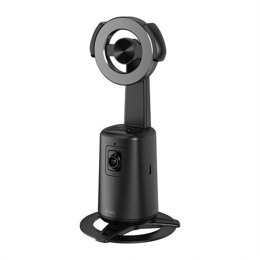 مثبت كاميرا ويوو الذكي بدوران 360 درجة بتقنية الذكاء الاصطناعي | WiWU 360° Camera Gimbal Stabilizer Intelligent AI Camera Video Selfie Stick