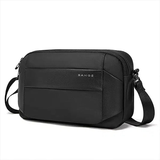 BANGE Men's Shoulder Crossbody Bags,  Waterproof Bag – Black | حقيبة كتف بانجي مقاومة للماء, تصميم عملي للاعمال والرحلات
