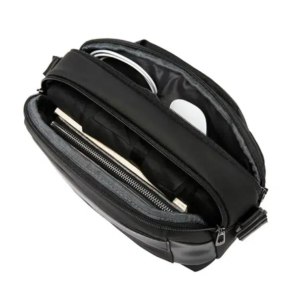 BANGE Men's Shoulder Crossbody Bags,  Waterproof Bag – Black | حقيبة كتف بانجي مقاومة للماء, تصميم عملي للاعمال والرحلات