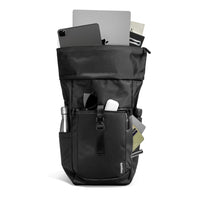 tomtoc Navigator-T61 rolltop backpack black front