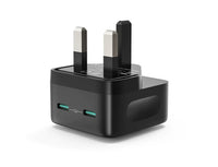Şarjêra Dîwarî ya RAVPower PD Pioneer 35W Dual-Port Type-C (20W + 18W) 