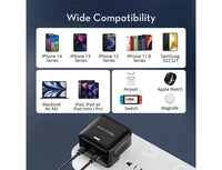 Şarjêra Dîwarî ya RAVPower PD Pioneer 35W Dual-Port Type-C (20W + 18W) 