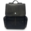 BMW Side Pockets Metal Logo Laptop Backpack 15" Nylon & PU – Black | حقيبة ظهر BMW بجيوب جانبية وشعار معدني لاب توب 15 بوصة أسود