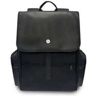 BMW Side Pockets Metal Logo Laptop Backpack 15" Nylon & PU – Black | حقيبة ظهر BMW بجيوب جانبية وشعار معدني لاب توب 15 بوصة أسود