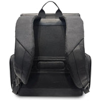 BMW Side Pockets Metal Logo Laptop Backpack 15" Nylon & PU – Black | حقيبة ظهر BMW بجيوب جانبية وشعار معدني لاب توب 15 بوصة أسود