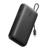 باور بانك بيلكن ألترا تشارج بسعة 20000 مللي أمبير وقدرة 45 واط مع كابل USB-C مدمج وشاشة - أسود | Belkin UltraCharge Power Bank 20000mAh 45W with Integrated USB-C Cable and Display - Black
