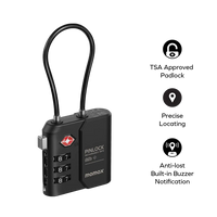 قفل موماكس PinLock الذكي, متوافق مع ابل فايند ماي | Momax PinLock TSA Padlock with Apple Find My Locator