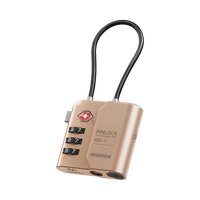 قفل موماكس PinLock الذكي, متوافق مع ابل فايند ماي | Momax PinLock TSA Padlock with Apple Find My Locator
