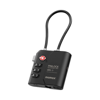 قفل موماكس PinLock الذكي, متوافق مع ابل فايند ماي | Momax PinLock TSA Padlock with Apple Find My Locator