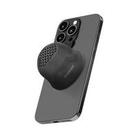 Momax 1-Vibe Go Magnetic Speaker Black - Angle