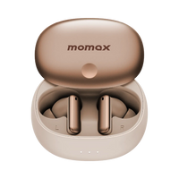 Momax 1-Vibe Lite ANC Earbuds Sandstone - Front