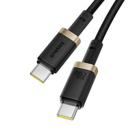 Baseus Dura Cable USB-C→C 240W 1m Black | كابل بيسوس ديورا USB-C→C 240 واط 1 متر أسود