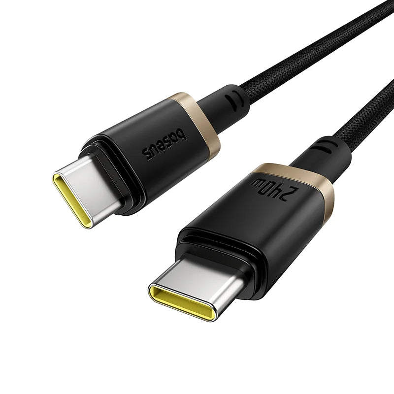 Baseus Dura Cable USB-C→C 240W 1m Black | كابل بيسوس ديورا USB-C→C 240 واط 1 متر أسود