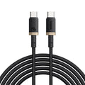 Baseus Dura Cable USB-C→C 240W 1m Black | كابل بيسوس ديورا USB-C→C 240 واط 1 متر أسود