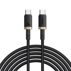 Baseus Dura Cable USB-C→C 240W 1m Black | كابل بيسوس ديورا USB-C→C 240 واط 1 متر أسود