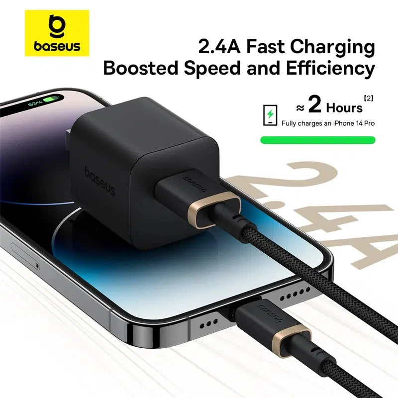 Baseus Dura Cable USB-Lightning 2.4A 2m - كابل بيسوس دورا آيفون
