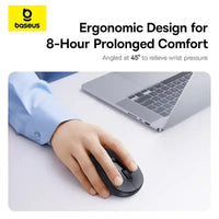 Baseus F02 Wireless Mouse Bluetooth Black - ماوس لاسلكي بيسوس F02 بلوتوث أسود
