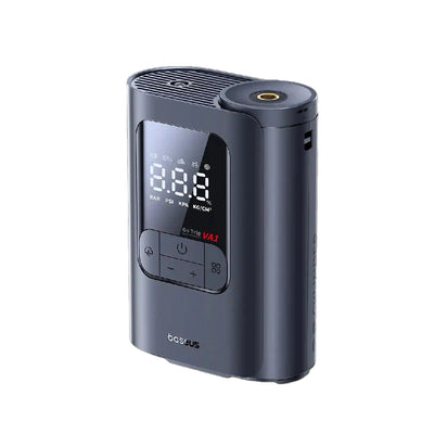 Baseus GoTrip VA1 Cordless Inflator 22-Cylinder Black with Hoses + Cable - منفاخ لاسلكي بيسوس جو تريب VA1 22 سلندر أسود مع خراطيم وكيبل