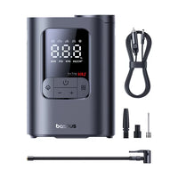 Baseus GoTrip VA1 Wired Inflator 22-Cylinder Black with Hoses + DC Cable - منفاخ سلكي بيسوس جو تريب VA1 22 سلندر أسود مع خراطيم وكيبل