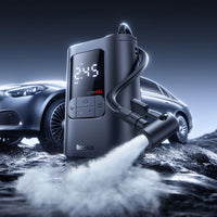 Baseus GoTrip VA1 Wired Inflator 22-Cylinder Black with Hoses + DC Cable - منفاخ سلكي بيسوس جو تريب VA1 22 سلندر أسود مع خراطيم وكيبل