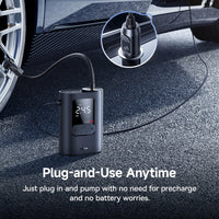 Baseus GoTrip VA1 Wired Inflator 22-Cylinder Black with Hoses + DC Cable - منفاخ سلكي بيسوس جو تريب VA1 22 سلندر أسود مع خراطيم وكيبل