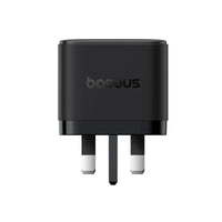 شاحن بيسوس بالم 2C+U بقوة 65W قابس بريطاني أسود | Baseus Palm Charger 2C+U 65W UK Black