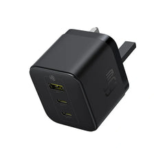 شاحن بيسوس بالم 2C+U بقوة 65W قابس بريطاني أسود | Baseus Palm Charger 2C+U 65W UK Black
