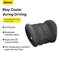 Baseus ComfortRide Lumbar Pillow Black - وسادة ظهر بيسوس كومفورت رايد سوداء
