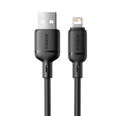 كابل Baseus Silky Cable USB إلى Lightning 2.4A 1m أسود | Baseus Silky Cable USB-iP 2.4A 1m Black