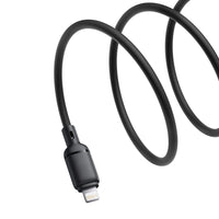 كابل Baseus Silky Cable USB إلى Lightning 2.4A 1m أسود | Baseus Silky Cable USB-iP 2.4A 1m Black