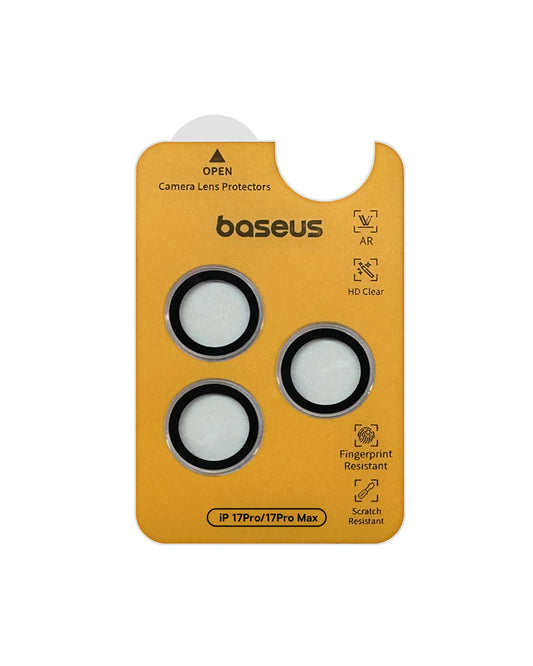 Baseus iPhone 17 Pro / 17 Pro Max Impact Anti-Reflective HD Lens Protector Clear - واقي عدسة الكاميرا مضاد للانعكاس