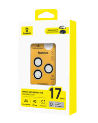 Baseus iPhone 17 Pro / 17 Pro Max Impact Anti-Reflective HD Lens Protector Clear - واقي عدسة الكاميرا مضاد للانعكاس