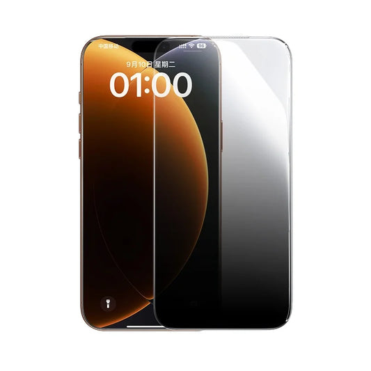 Baseus iPhone 17 Pro Crystalline Privacy Protection Tempered Glass Screen Protector - واقي شاشة زجاجي