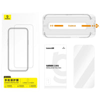 Baseus iPhone 17 Pro Max Impact HD Tempered Glass Screen Protector with Dustproof Installation Tray Clear - واقي شاشة بيسوس ايفون 17 برو ماكس زجاج مقسى فائق الوضوح